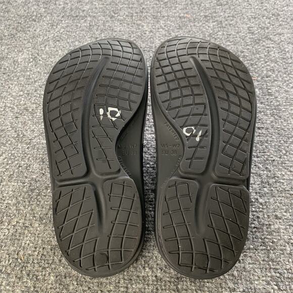 Oofos Ooahh Slides Women Size 7 Black Purple Lightweight Recovery Sandals Rubber - Picture 7 of 13